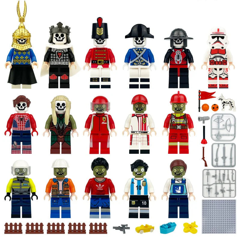 Plant Zombie War Minifigures Custom Bundle Set Figure