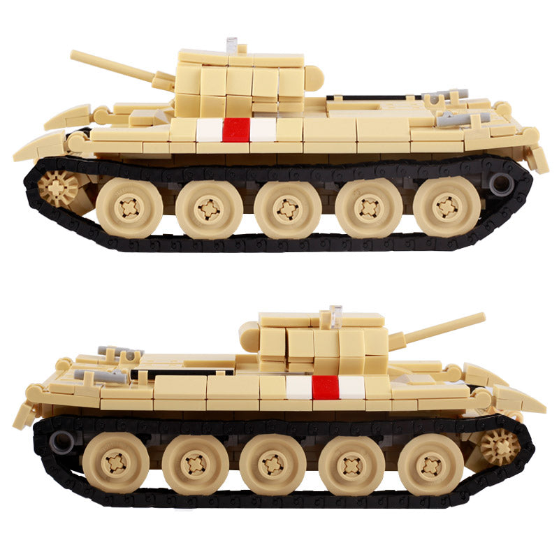 WW2 British Crusader Tank Custom Military MOC