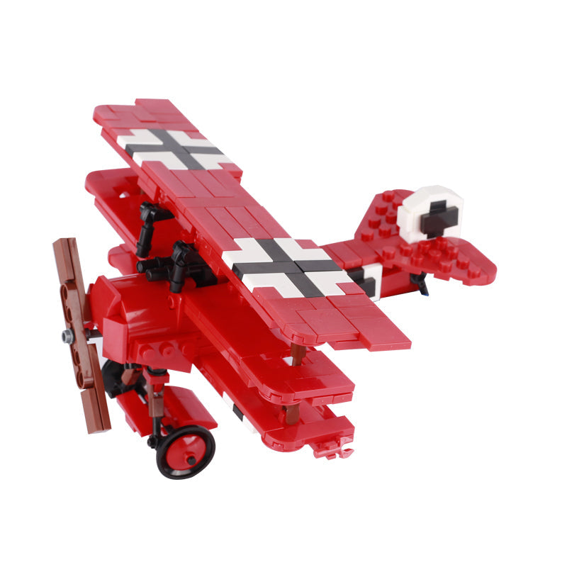 WW1 German Fokker Dr.I Fighter Aircraft Custom Military MOC