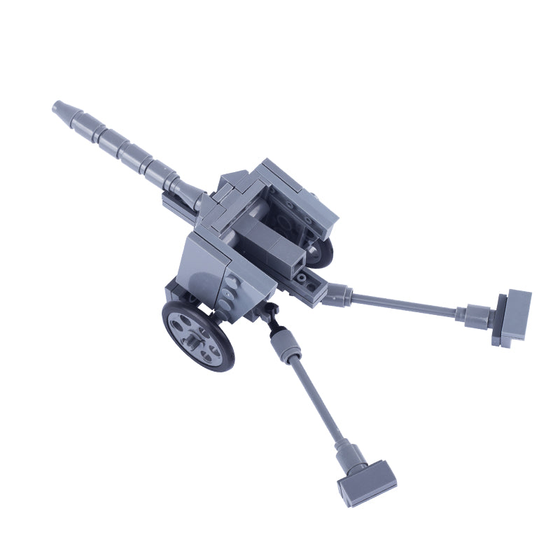 WW2 German Pak 40 Anti-Tank Gun Custom Military MOC - Minifigure Bricks