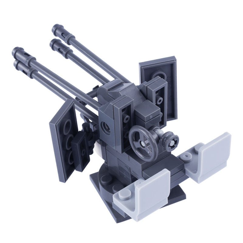WW2 German Anti-Aircraft Gun 2cm Flak 38 Custom Military MOC - Minifigure Bricks