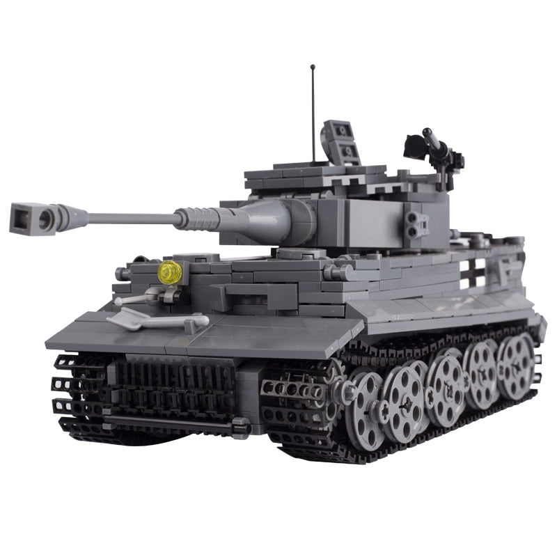 WW2 German Tiger Heavy Tank Custom Military MOC