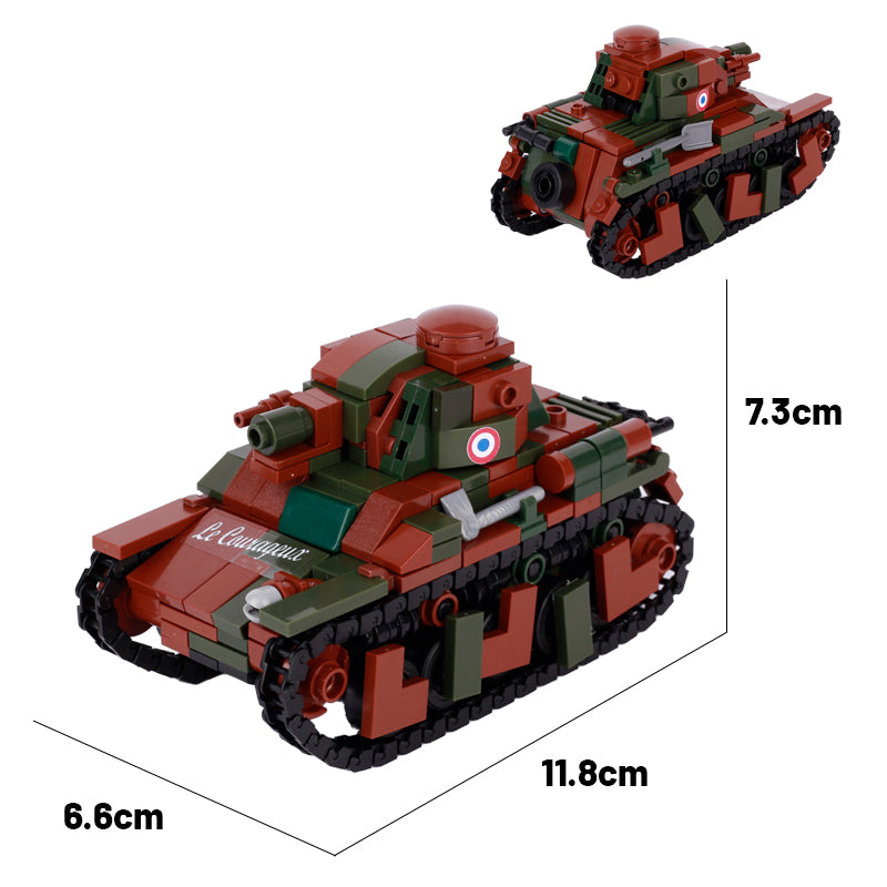 Renault R35 French Infantry Tank Custom Military MOC