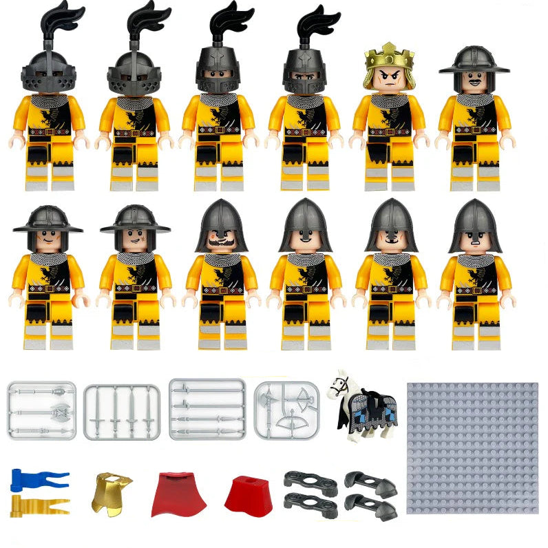 Medieval series of knights Custom Bundle Set Figure