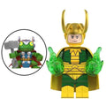 Classic Loki Custom Marvel Superhero Minifigure - Minifigure Bricks