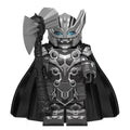 Armoured Thor (Black & White) Custom Marvel Superhero Minifigure - Minifigure Bricks