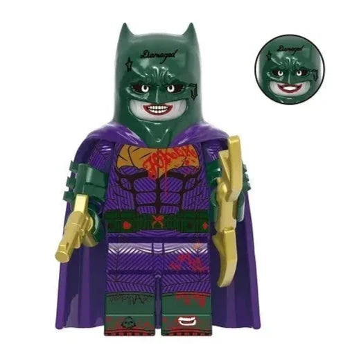 Joker Imposter Batman Custom DC Comics Superhero Minifigure - Minifigure Bricks
