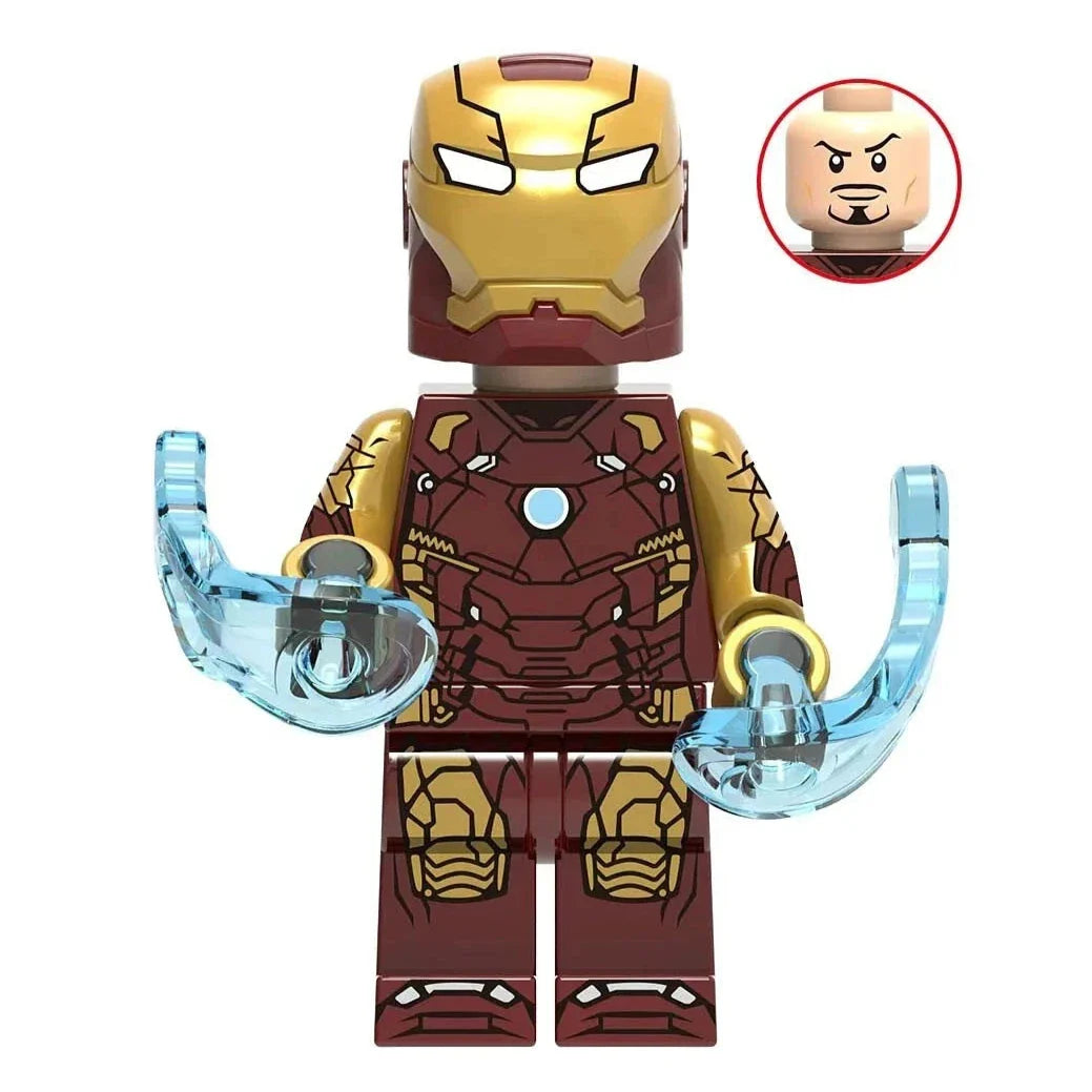 Iron Man Mark 46 Custom Marvel Superhero Minifigure - Minifigure Bricks