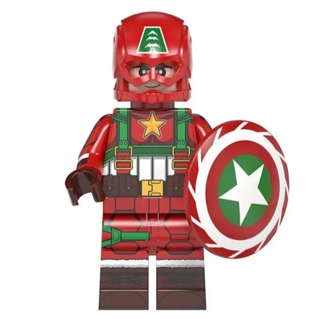 Santa Captain America Christmas Special Custom Marvel Superhero Minifigure