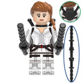 Black Widow (White Suit) Custom Marvel Superhero Minifigure - Minifigure Bricks