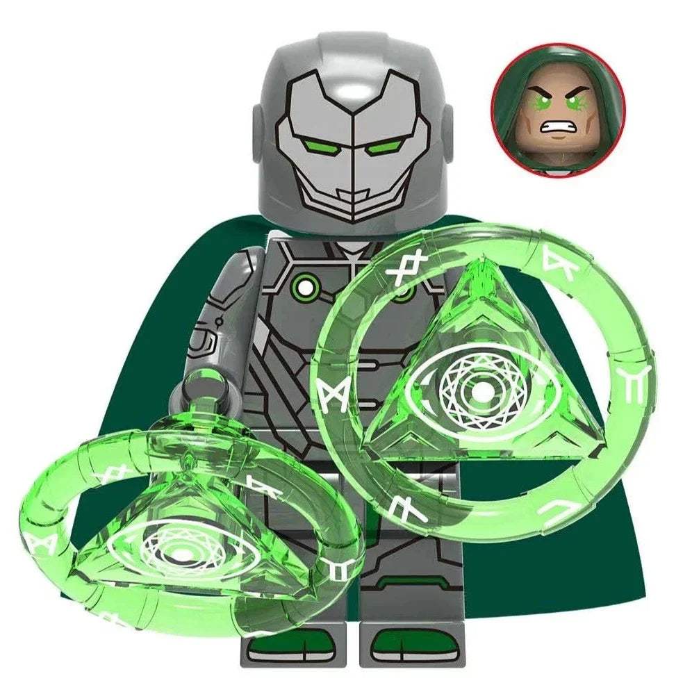 Doctor Doom Custom Marvel Supervillain Minifigure - Minifigure Bricks
