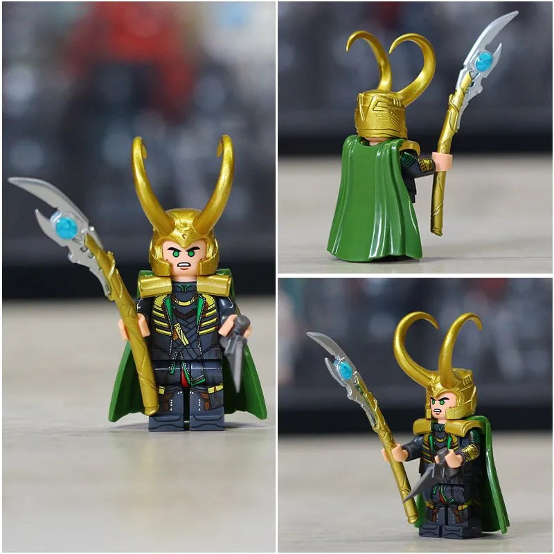 Loki (Avengers) Custom Marvel Superhero Minifigure - Minifigure Bricks