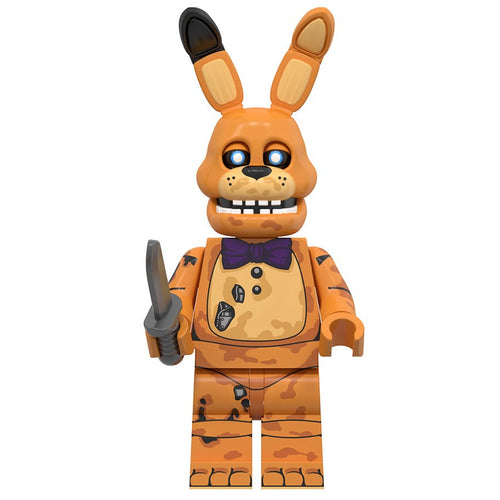 Bonnie from Five Nights at Freddy's Custom Minifigure - Minifigure Bricks