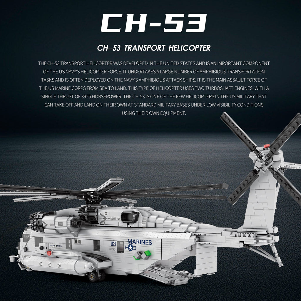 Sikorsky CH-53 Sea Stallion Helicopter Building Set