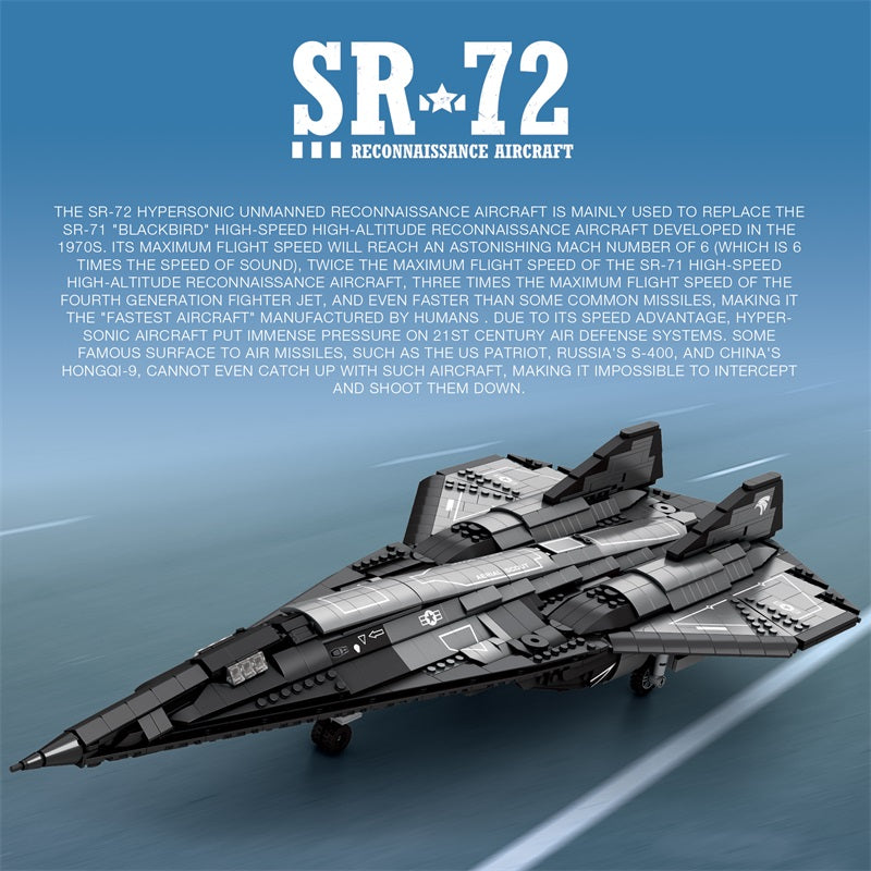 SR-72 Darkstar Reconnaissance Aircraft Building Set