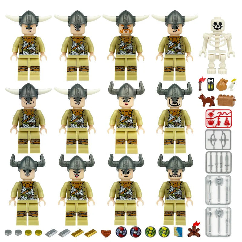 Viking Minifigures Custom Bundle Set Figure