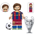 Lionel Messi (Barcelona) Custom Football Player Minifigure - Minifigure Bricks