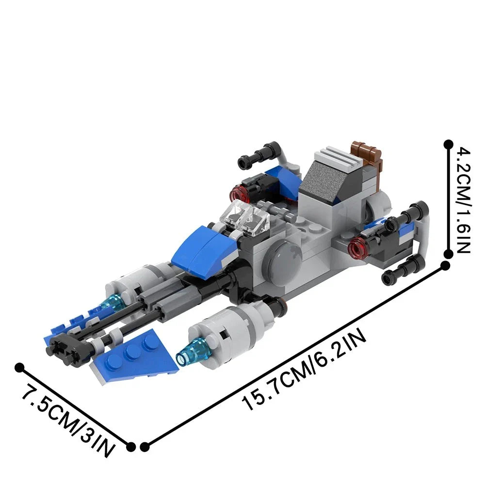 Boba Fett Speeder Bike Custom Star Wars MOC - Minifigure Bricks