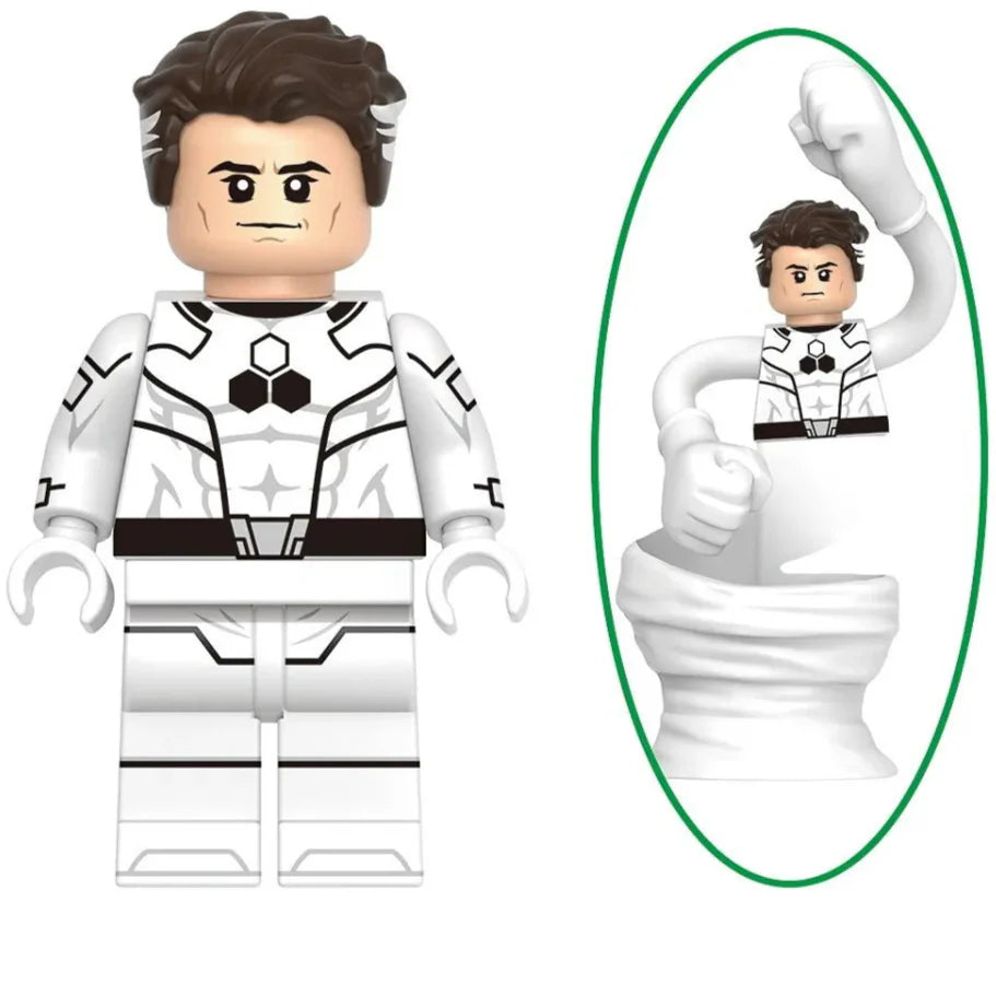 Mr Fantastic (Future Foundation) Custom Marvel Superhero Minifigure - Minifigure Bricks