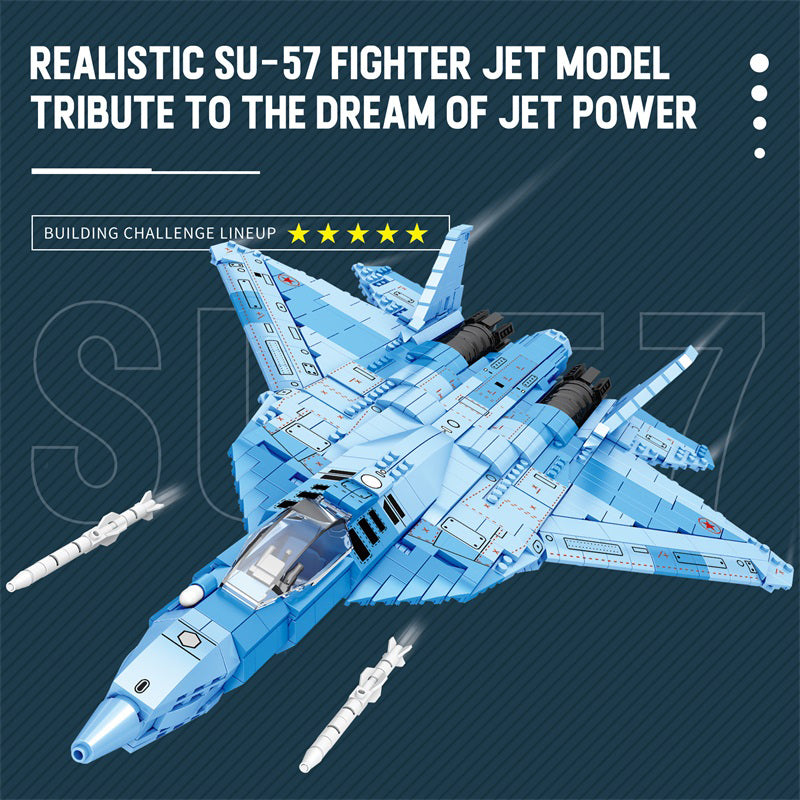 Sukhoi Su-57 Stealth Fighter Jet Building Set