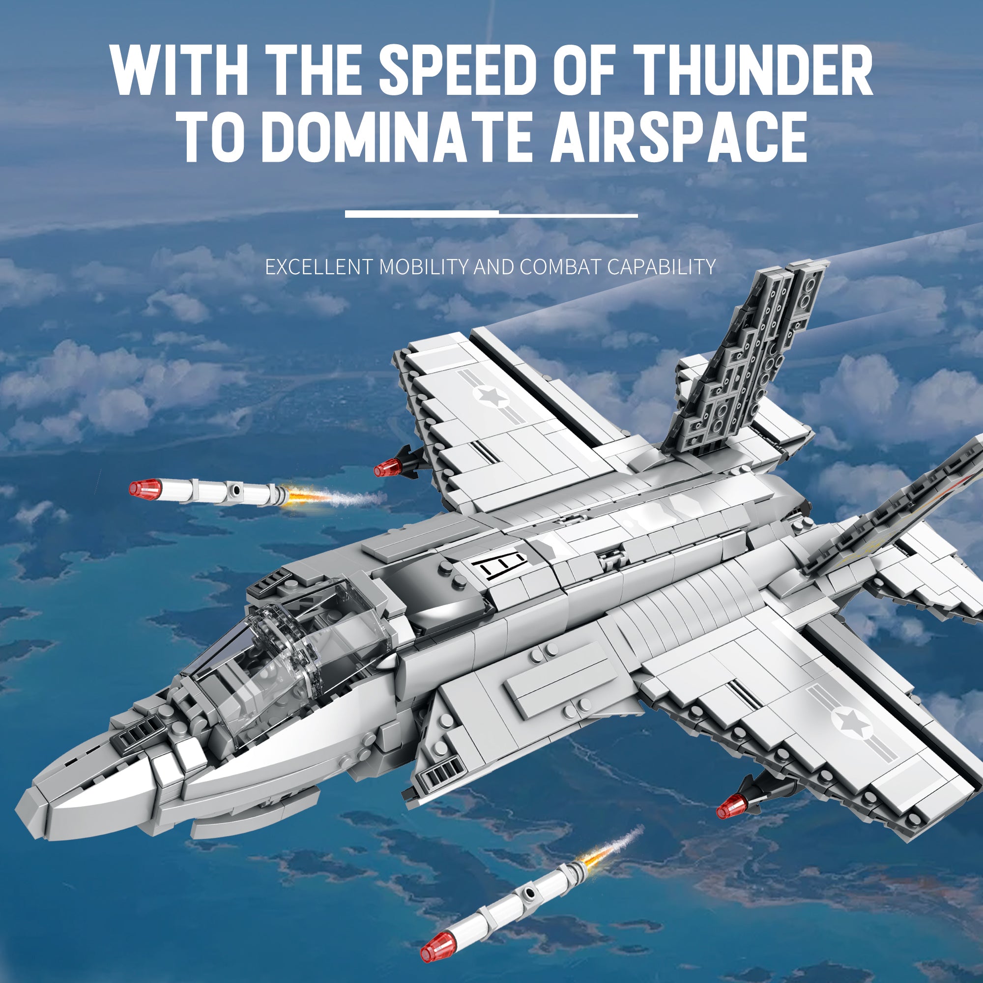 F-35 Lightning II Fighter Jet Building Set