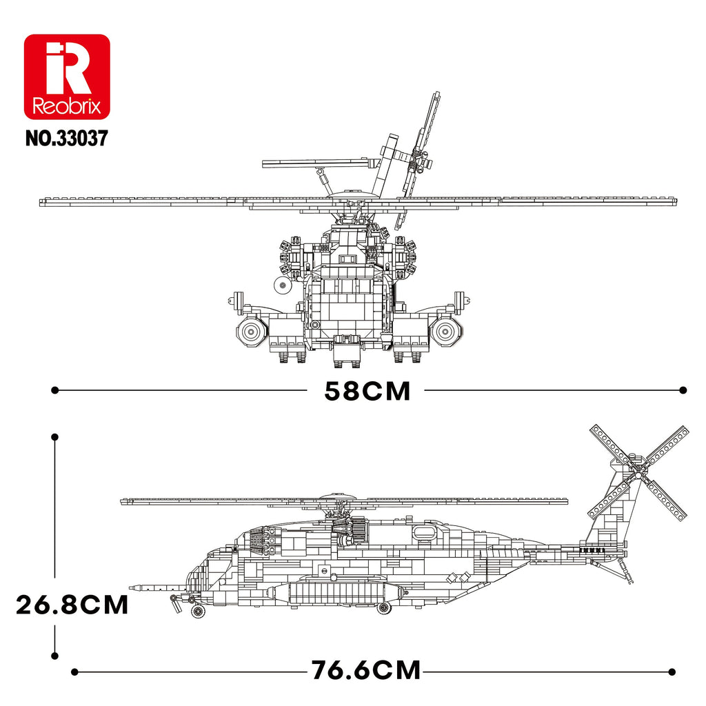 Sikorsky CH-53 Sea Stallion Helicopter Building Set