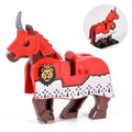 Medieval Armored Warhorse Custom Minifigure - Minifigure Bricks
