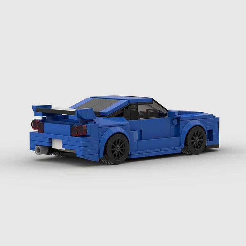 Nissan Skyline R34 Custom Car MOC - Minifigure Bricks
