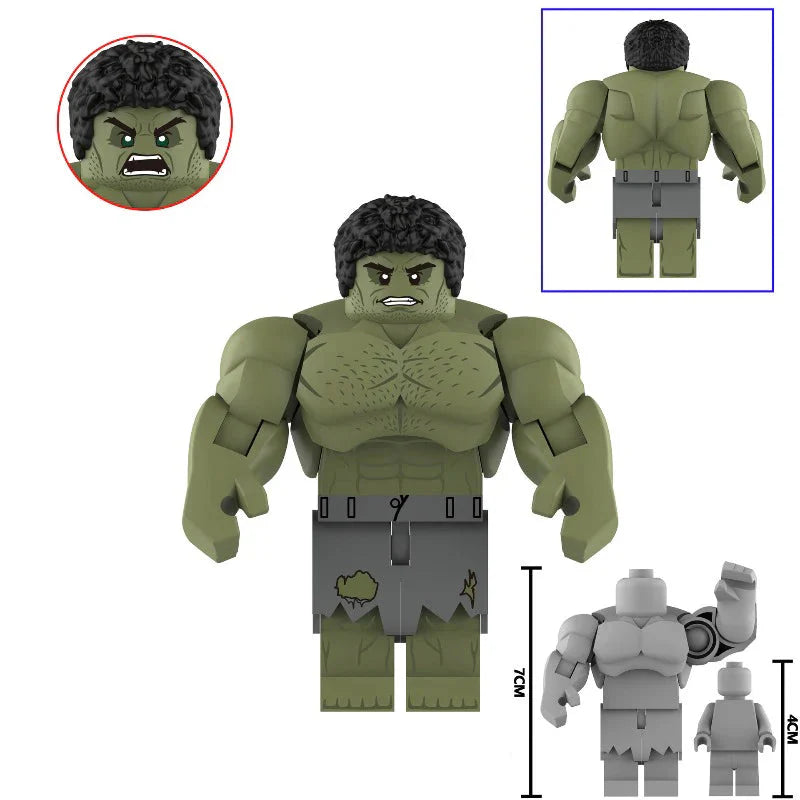 Hulk (Avengers) Custom Marvel Superhero Large Minifigure