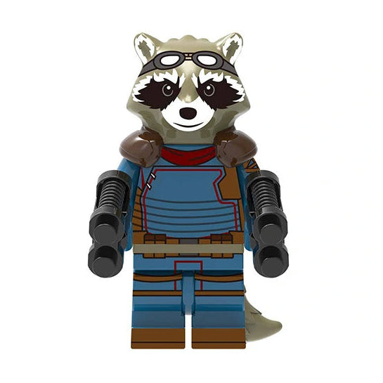 Rocket Raccoon Custom Marvel Superhero Minifigure