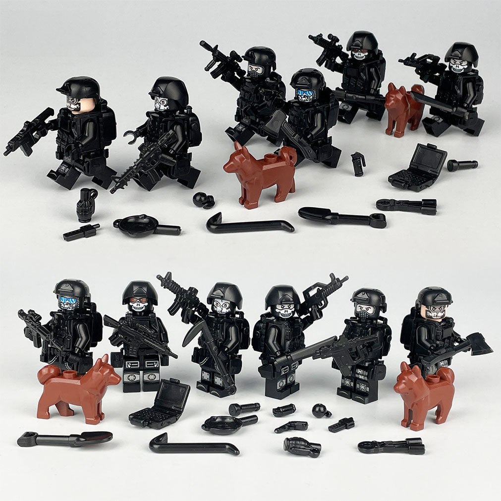 Ghost Special Team Special Forces Minifigure Bundle Set - Minifigure Bricks