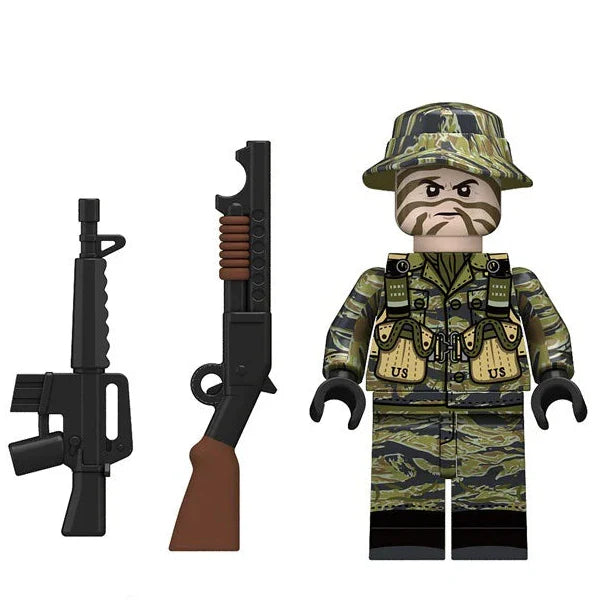 Vietnam Grunt From Vietnamese infantry Custom Minifigure - Minifigure Bricks