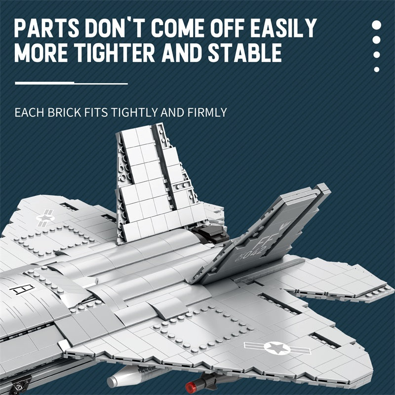 F-22 Raptor Fighter Jet Building Set