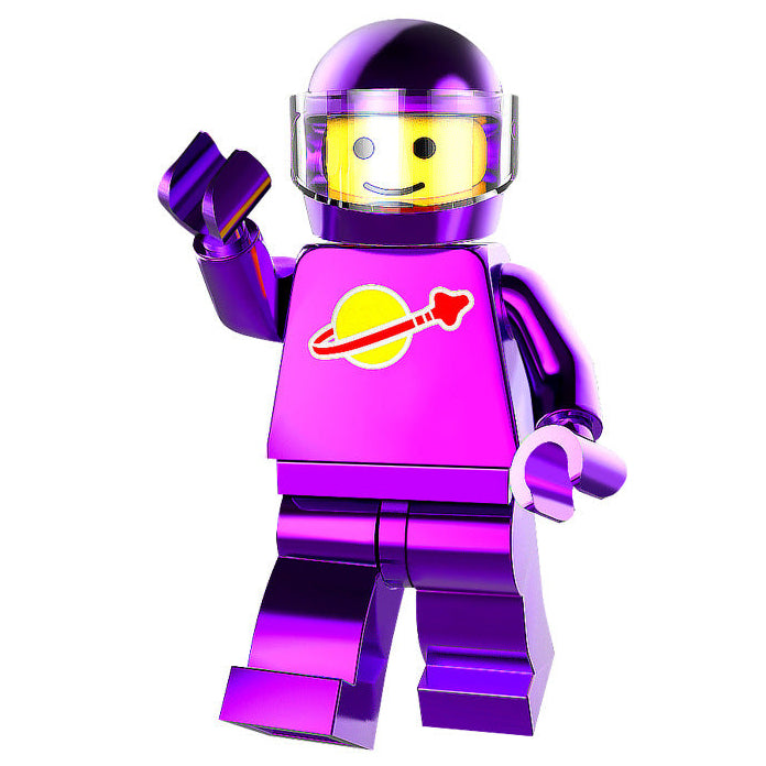 Purple Spaceman (Chrome) Minifigure