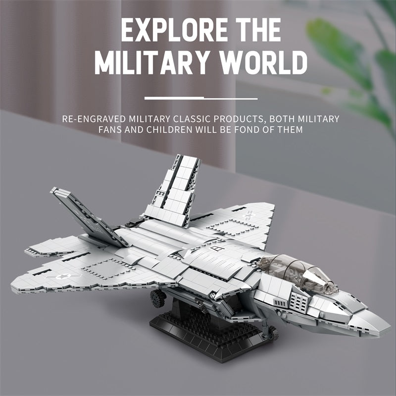 F-22 Raptor Fighter Jet Building Set