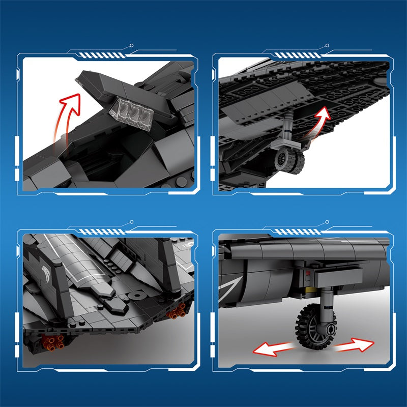 SR-72 Darkstar Reconnaissance Aircraft Building Set