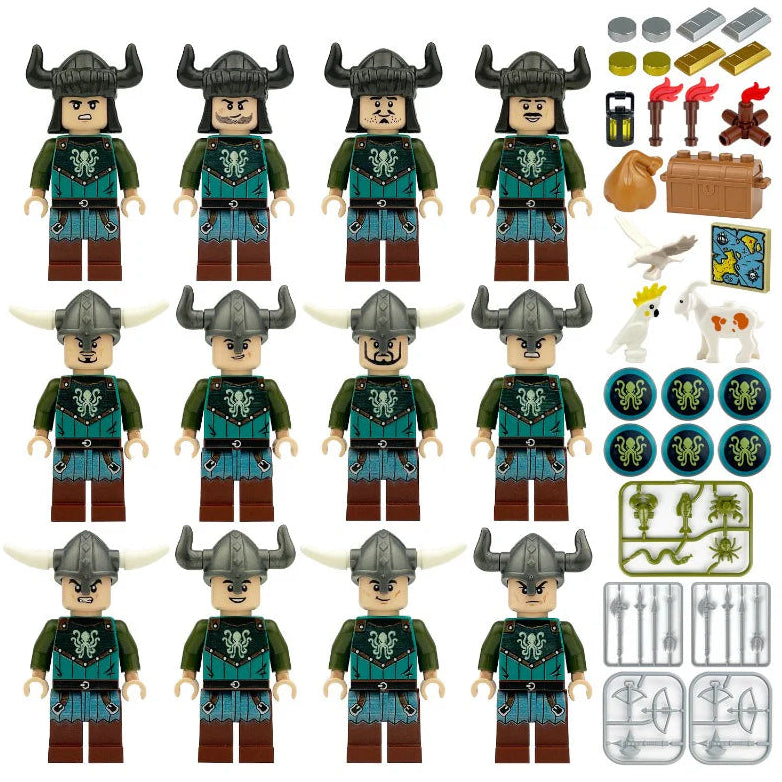 Sea Monster Warrior Custom Bundle Set Figure