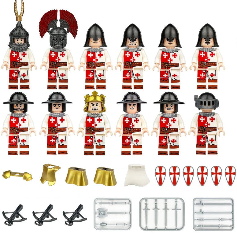 Medieval series of knights Custom Bundle Set Figure