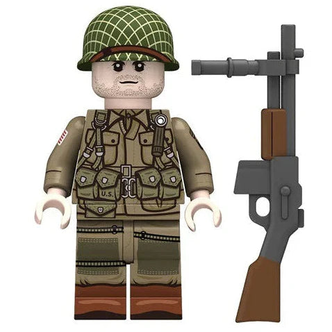 U.S. Airborne Military Soldier Custom Minifigure - Minifigure Bricks