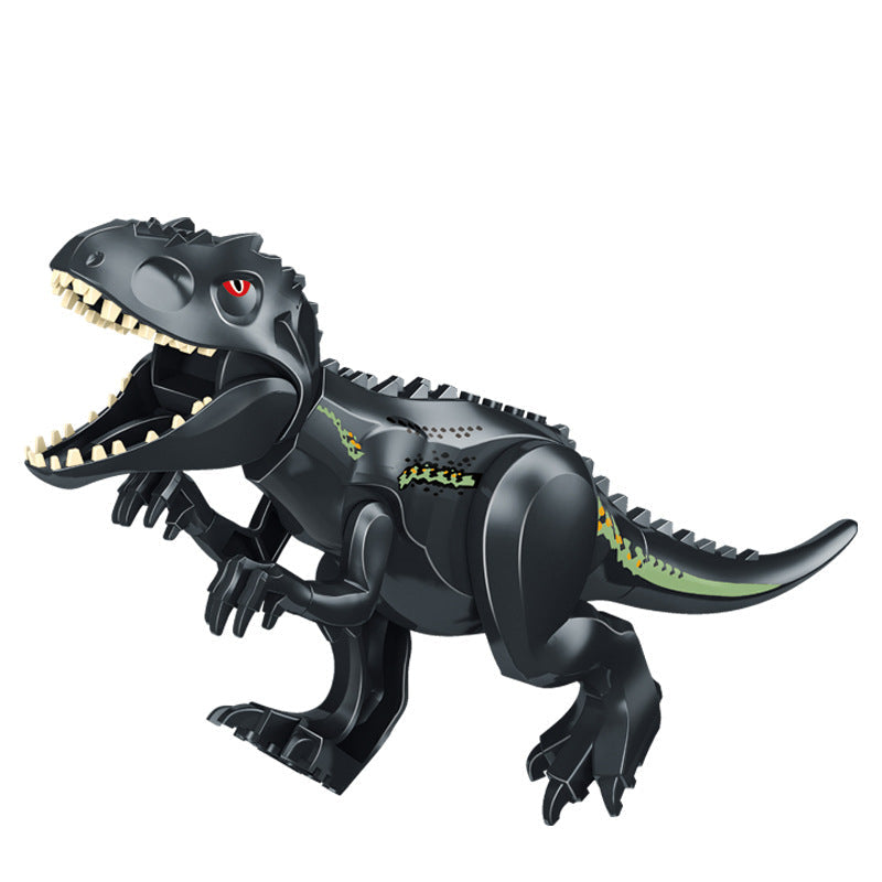 Black T. Rex Custom Dinosaur Large Minifigure - Minifigure Bricks