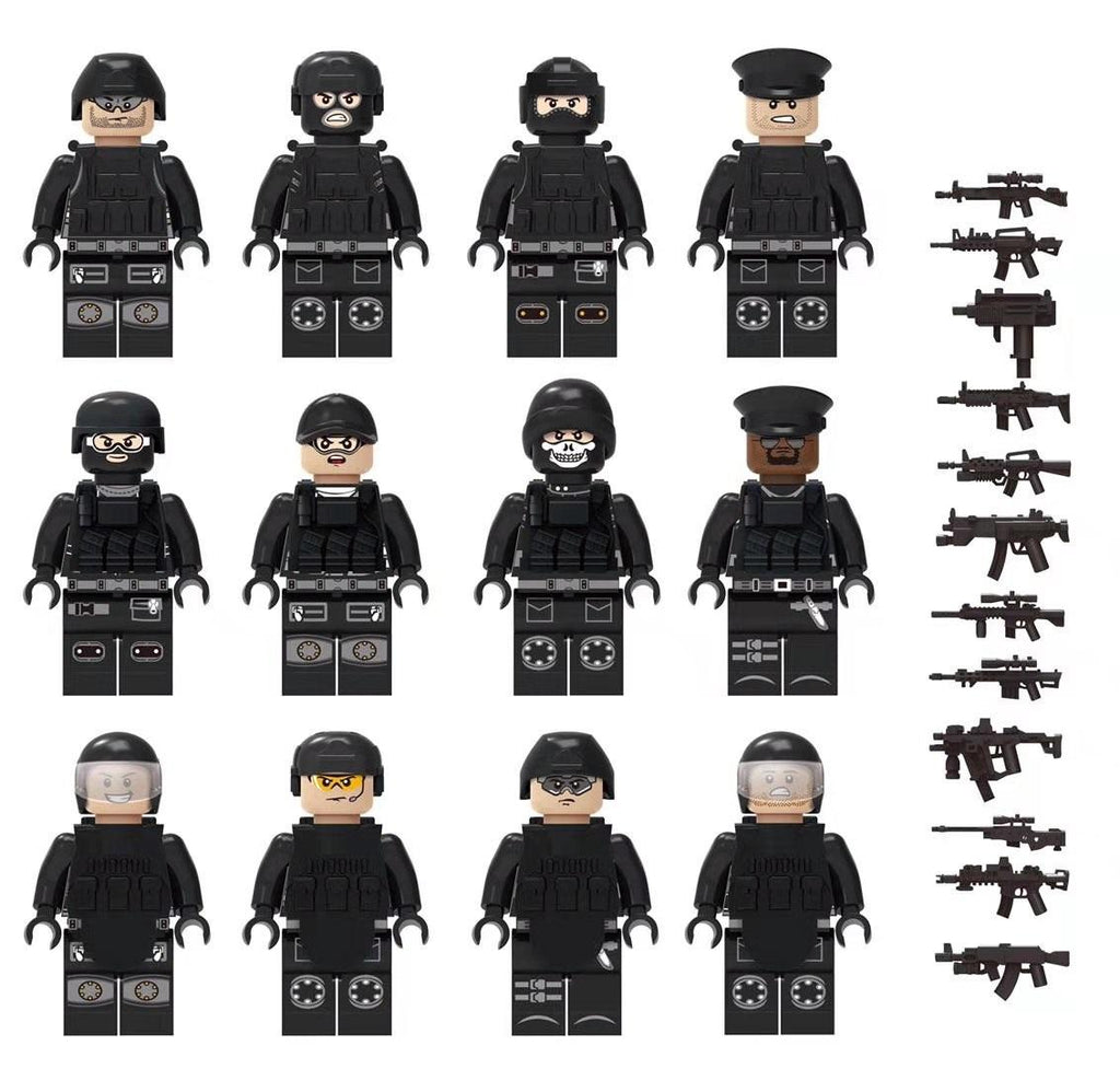 SWAT Police Unit Minifigure Bundle Set