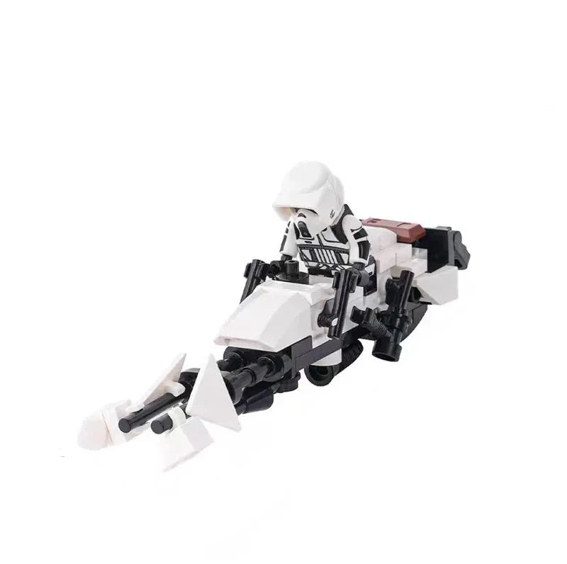 74-Z Speeder Bike with Scout Trooper Star Wars MOC - Minifigure Bricks