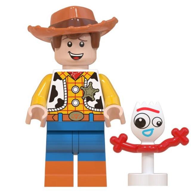 Woody with Forky from Toy Story Custom Minifigure