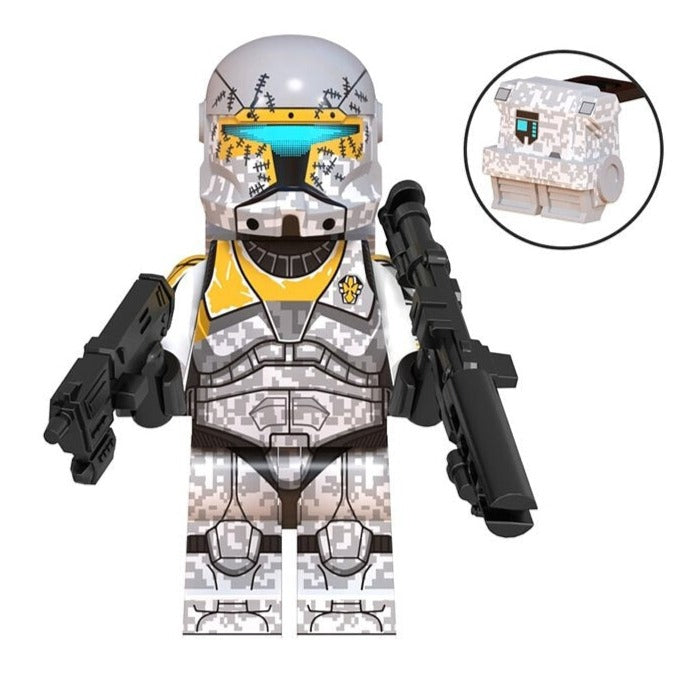 Gregor Clone Trooper Captain Custom Star Wars Minifigure - Minifigure Bricks