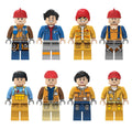 Construction Workers and Engineers Minifigure Bundle Set