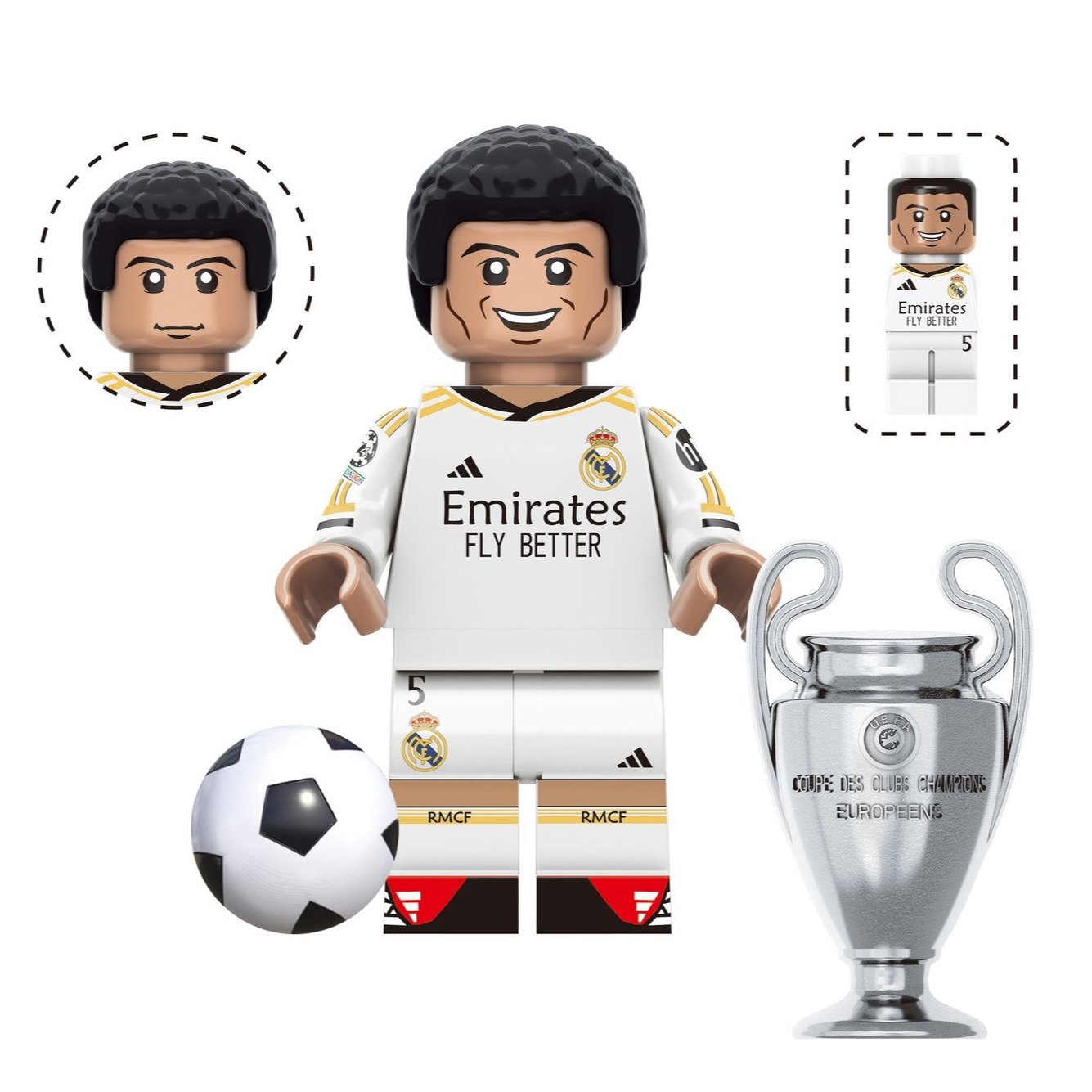 Jude Bellingham (Real Madrid) Custom Football Player Minifigure - Minifigure Bricks