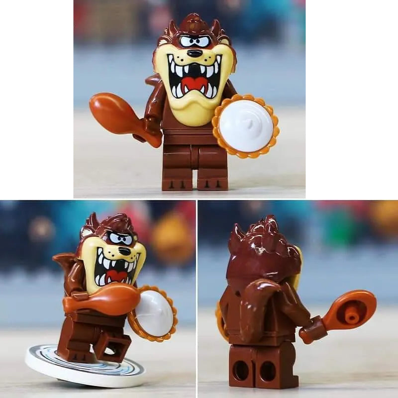 Tasmanian Devil Taz Custom Looney Tunes Cartoon Minifigure - Minifigure Bricks