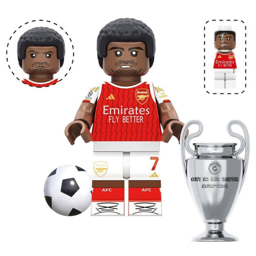 Bukayo Saka (Arsenal) Custom Football Player Minifigure - Minifigure Bricks