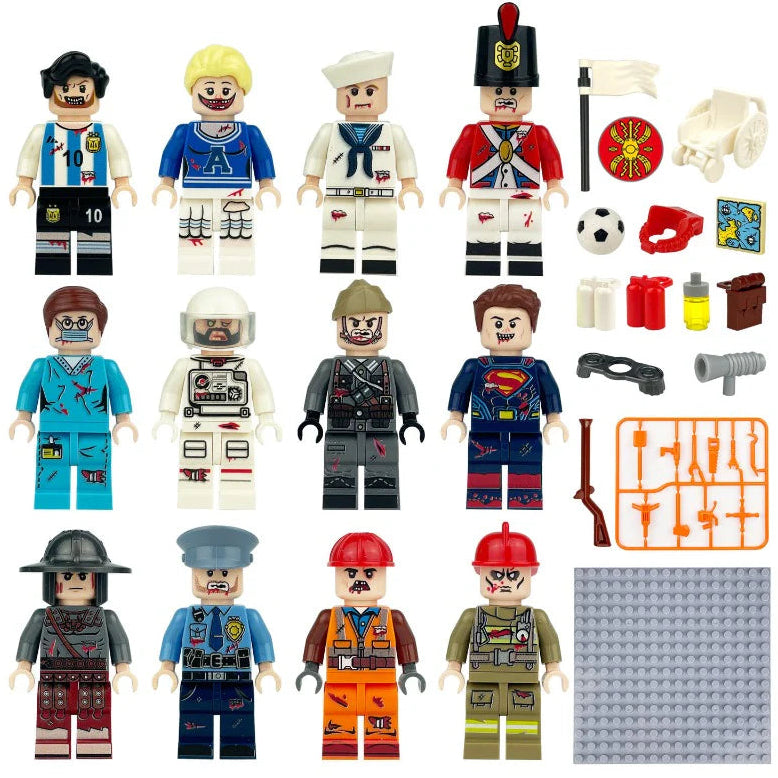 Plant Zombie War Minifigures Custom Bundle Set Figure