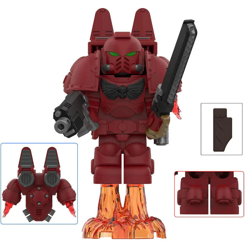 Blood Angels From Warhammer 40K Minifigure - Minifigure Bricks